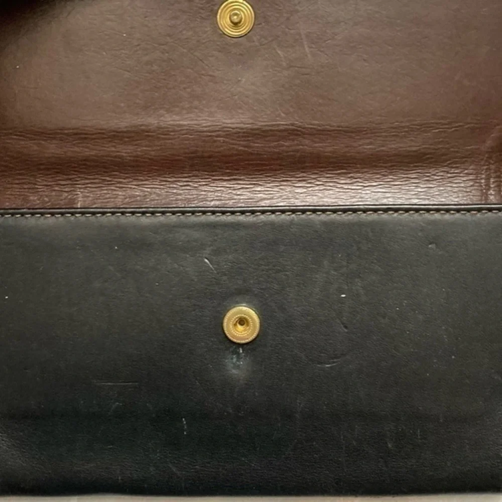 Coach vintage black leather wallet
